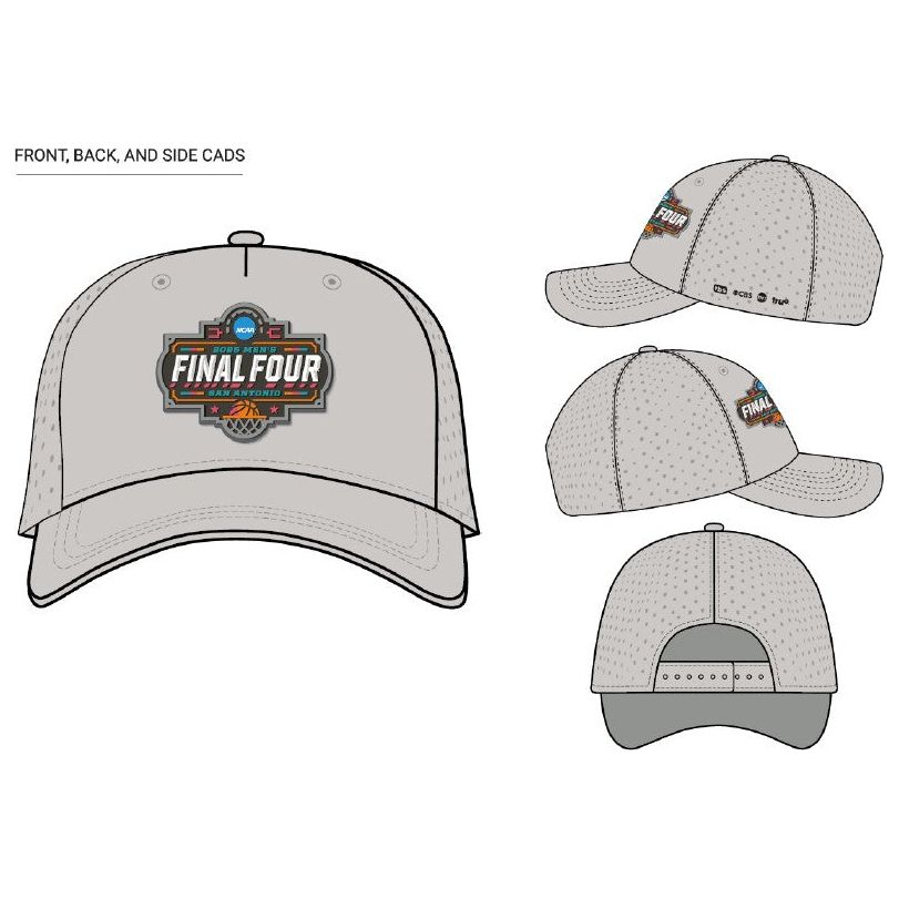 Final Four Grey Curved Brim Snapback Hat