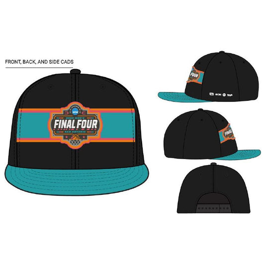 Final Four Black Flat Brim Snapback Hat