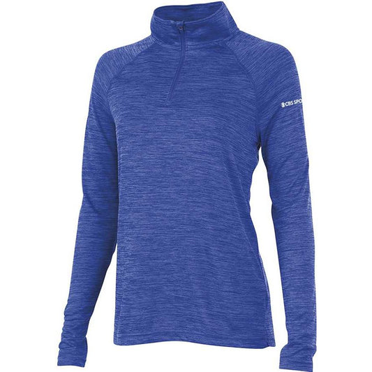 Charles River Women's Royal Space Dye Performance 1/4 Zip Pullover