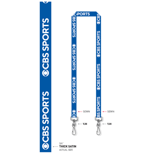 3/4" Double J-Hook dye sublimated lanyards